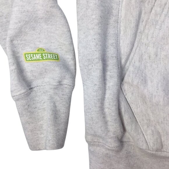 Champion Reverse Weave Big Bird Hoodie Vtg Sesame Street Sweatshirt Patch Small - Picture 4 of 9